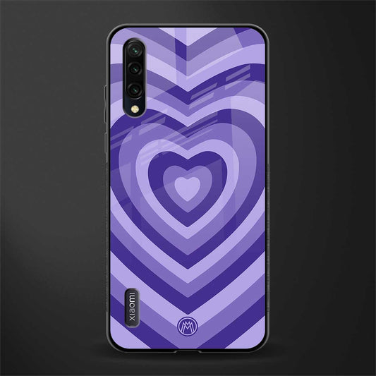 y2k purple hearts aesthetic glass case for mi a3 redmi a3 image