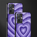 y2k purple hearts aesthetic glass case for vivo y75 5g image-2
