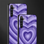 y2k purple hearts aesthetic glass case for realme x50 pro image-2