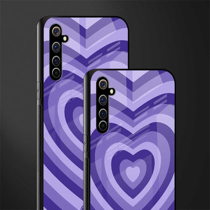 y2k purple hearts aesthetic glass case for realme x50 pro image-2