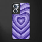 y2k purple hearts aesthetic glass case for oneplus nord ce 2 5g image