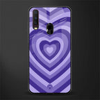 y2k purple hearts aesthetic glass case for vivo y12 image