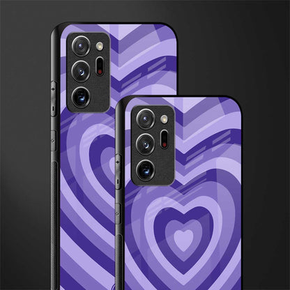 y2k purple hearts aesthetic glass case for samsung galaxy note 20 ultra 5g image-2