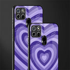 y2k purple hearts aesthetic glass case for realme narzo 30a image-2