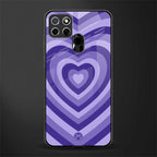 y2k purple hearts aesthetic glass case for realme narzo 30a image