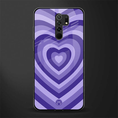 y2k purple hearts aesthetic glass case for poco m2 image