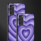 y2k purple hearts aesthetic glass case for samsung galaxy s20 fe image-2