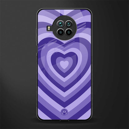 y2k purple hearts aesthetic glass case for mi 10i image