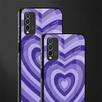 y2k purple hearts aesthetic glass case for redmi 9 power image-2