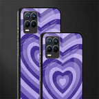 y2k purple hearts aesthetic glass case for realme 8 pro image-2