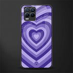 y2k purple hearts aesthetic glass case for realme 8 pro image