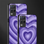 y2k purple hearts aesthetic glass case for realme narzo 30 5g image-2
