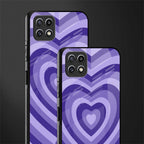 y2k purple hearts aesthetic glass case for samsung galaxy a22 5g image-2