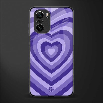y2k purple hearts aesthetic glass case for mi 11x 5g image