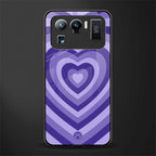 y2k purple hearts aesthetic glass case for mi 11 ultra 5g image