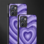 y2k purple hearts aesthetic glass case for realme c35 image-2