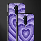 y2k purple hearts aesthetic glass case for oneplus 7t pro image-2