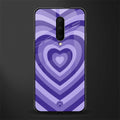 y2k purple hearts aesthetic glass case for oneplus 7 pro image