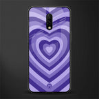 y2k purple hearts aesthetic glass case for oneplus 7 image