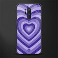 y2k purple hearts aesthetic glass case for oneplus 8 pro image