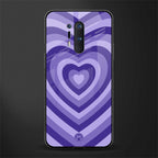 y2k purple hearts aesthetic glass case for oneplus 8 pro image