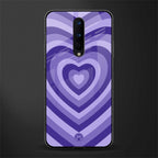 y2k purple hearts aesthetic glass case for oneplus 8 image