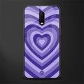 y2k purple hearts aesthetic glass case for oneplus 6t image
