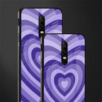 y2k purple hearts aesthetic glass case for oneplus 6 image-2