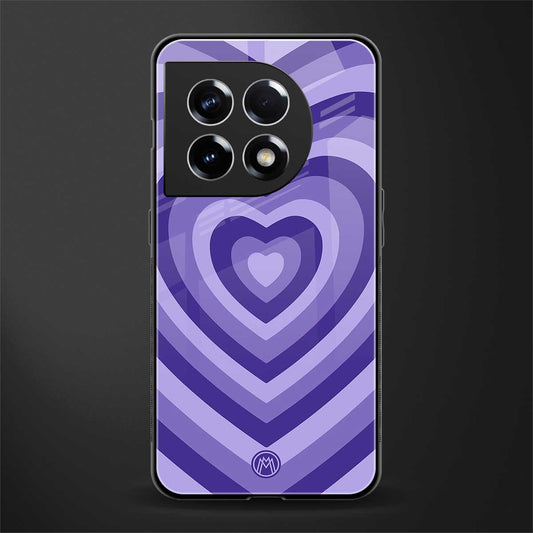 y2k purple hearts aesthetic back phone cover | glass case for oneplus 11