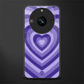 y2k purple hearts aesthetic back phone cover | glass case for realme 11 pro 5g