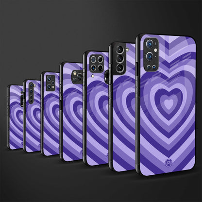 y2k purple hearts aesthetic glass case for oppo reno 2z image-3