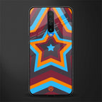 y2k red blue stars glass case for poco x2 image