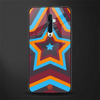 y2k red blue stars glass case for oppo reno 2z image