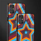 y2k red blue stars glass case for samsung galaxy m31s image-2