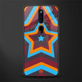 y2k red blue stars glass case for oppo f11 pro image