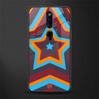 y2k red blue stars glass case for oppo f11 pro image