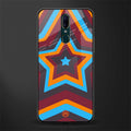 y2k red blue stars glass case for oppo f11 image