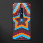y2k red blue stars glass case for vivo v17 pro image