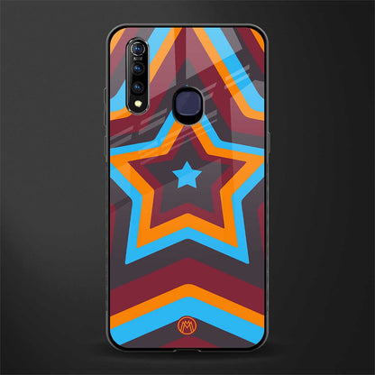 y2k red blue stars glass case for vivo z1 pro image