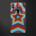 y2k red blue stars glass case for vivo v15 image