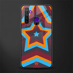 y2k red blue stars glass case for realme 5 image