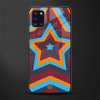 y2k red blue stars glass case for samsung galaxy a31 image