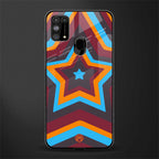 y2k red blue stars glass case for samsung galaxy m31 prime edition image