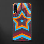 y2k red blue stars glass case for samsung galaxy a70 image
