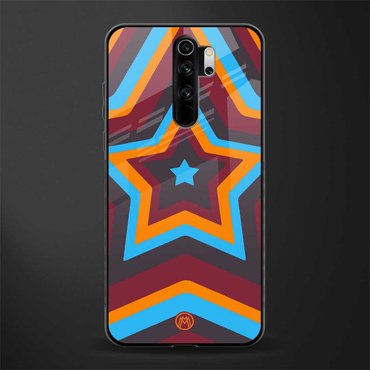 y2k red blue stars glass case for redmi note 8 pro image
