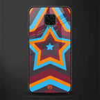 y2k red blue stars glass case for redmi note 9 pro image