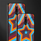 y2k red blue stars glass case for redmi 8 image-2