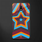 y2k red blue stars glass case for redmi 8a image