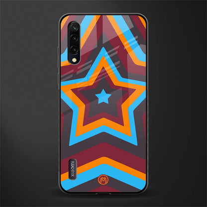 y2k red blue stars glass case for mi a3 redmi a3 image