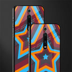 y2k red blue stars glass case for redmi k20 pro image-2